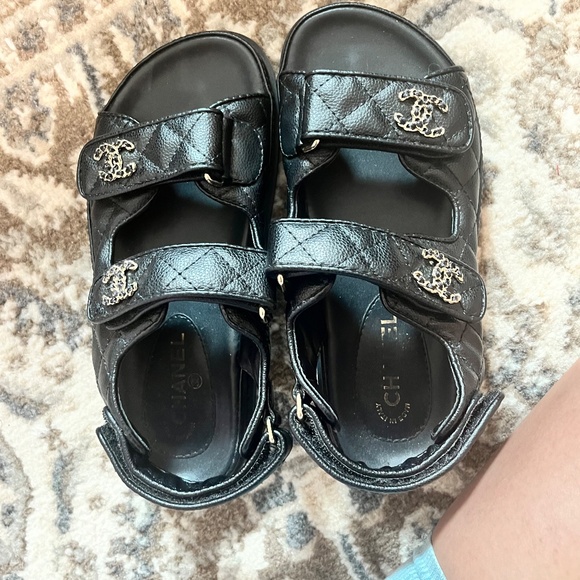 Chanel Grained Calfskin Dad Sandal - Picture 6 of 7